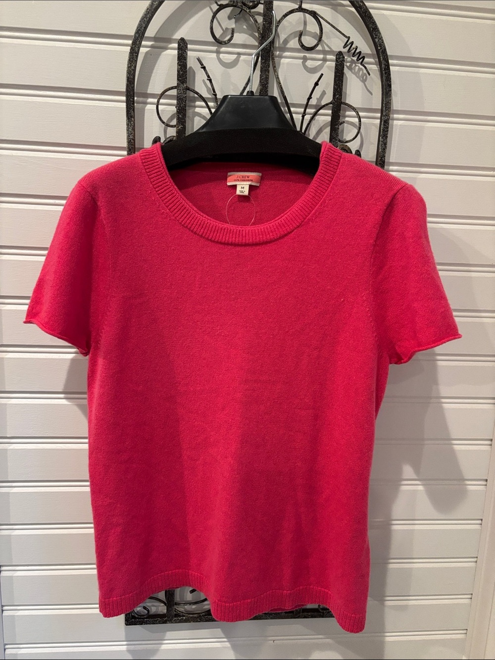 J. Crew Cashmere Pink Short-Sleeve Crewneck Tee